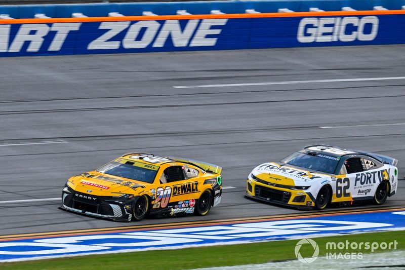 Christopher Bell, Joe Gibbs Racing, DEWALT Toyota Camry and Anthony Alfredo, Beard Motorsports, Fortify Building Solutions Chevrolet Camaro