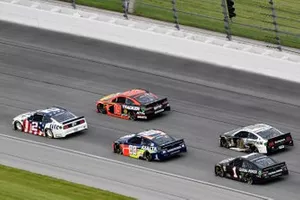  Brad Keselowski, Team Penske, Ford Mustang Miller Lite,  Alex Bowman, Hendrick Motorsports, Chevrolet Camaro Axalta and  Martin Truex Jr., Joe Gibbs Racing, Toyota Camry Bass Pro Shops