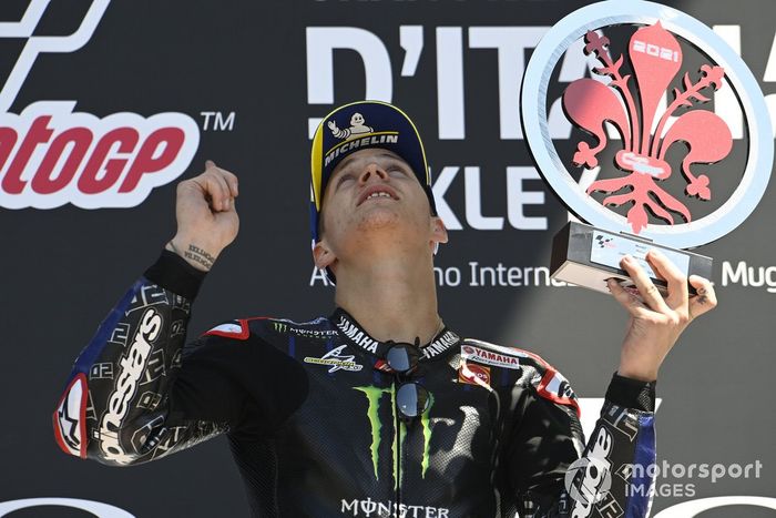 Podio: ganador Fabio Quartararo, Yamaha Factory Racing