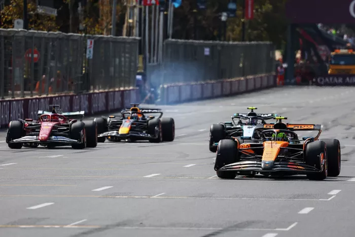 Charles Leclerc, Ferrari, Lando Norris, McLaren, Max Verstappen, Red Bull Racing, Andrea Kimi Antonelli, Mercedes