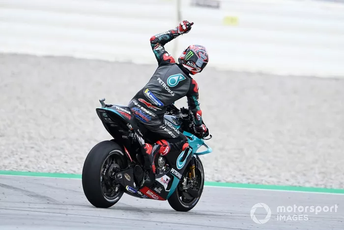 El ganador del GP de Catalunya 2020 de MotoGP, Fabio Quartararo, Petronas Yamaha SRT