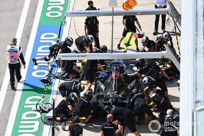 El coche de Lewis Hamilton, Mercedes F1 W11