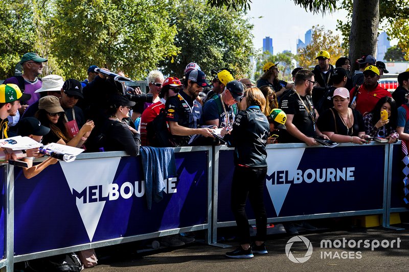 Claire Williams, Deputy Team Principal, Williams Racing on the Melbourne Walk