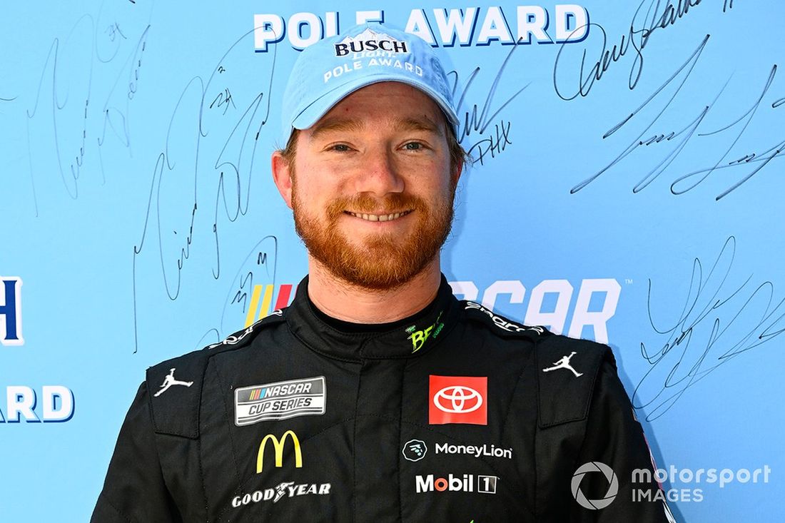 Pole sitter Tyler Reddick, 23XI Racing, The Beast Unleashed Toyota Camry