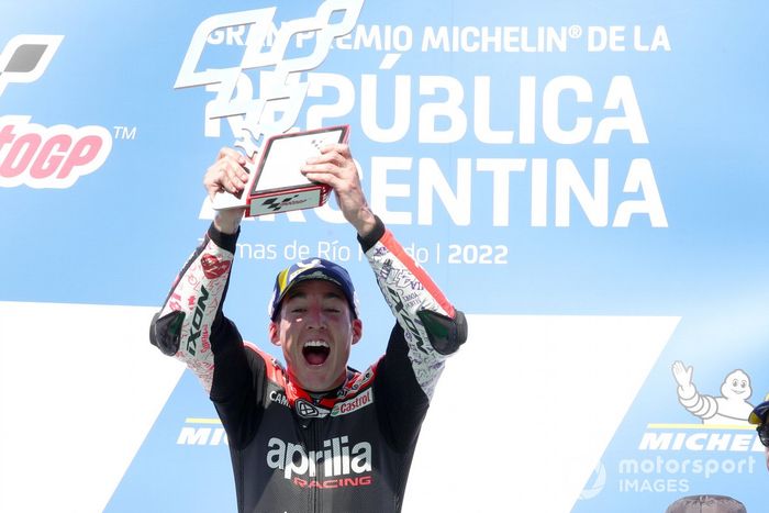 Podio: ganador Aleix Espargaró, Aprilia Racing Team 