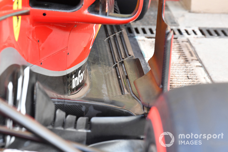 Ferrari SF71H rear floor detail