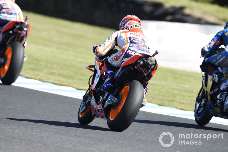 Пошкоджений в аварії мотоцикл Марка Маркеса, Repsol Honda Team