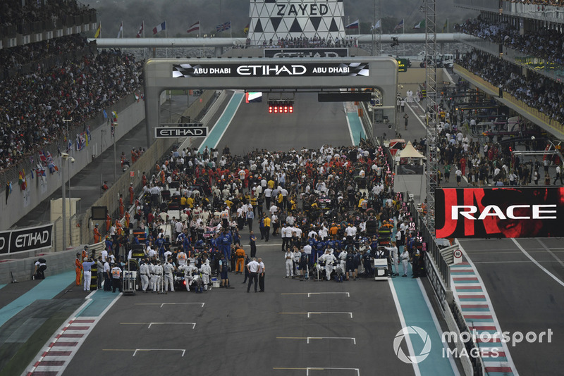 A start előtt - Abu Dhabi Nagydíj - F1 2018