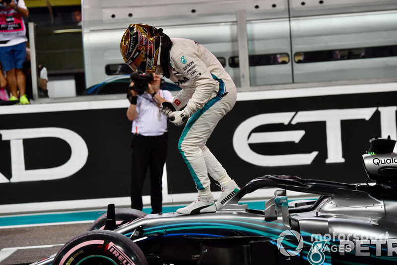 Lewis Hamilton, Mercedes-AMG F1 W09 celebra en Parc Ferme