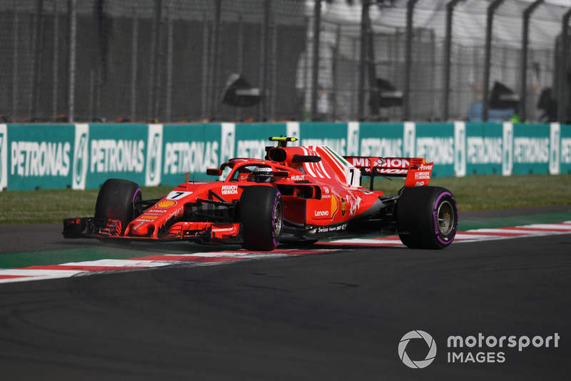 Kimi Raikkonen, Ferrari SF71H en tête-à-queue