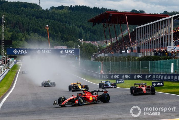 Carlos Sainz, Ferrari SF-23, Charles Leclerc, Lando Norris, McLaren MCL60, Pierre Gasly, Alpine A523