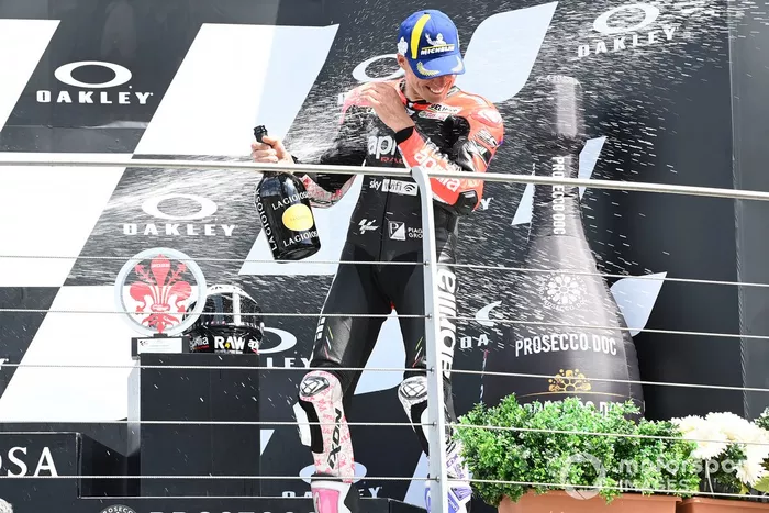 Podio: tercer lugar Aleix Espargaró, Aprilia Racing Team