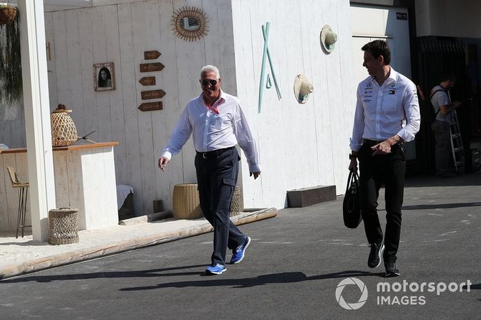 Lawrence Stroll y Toto Wolff, Mercedes AMG
