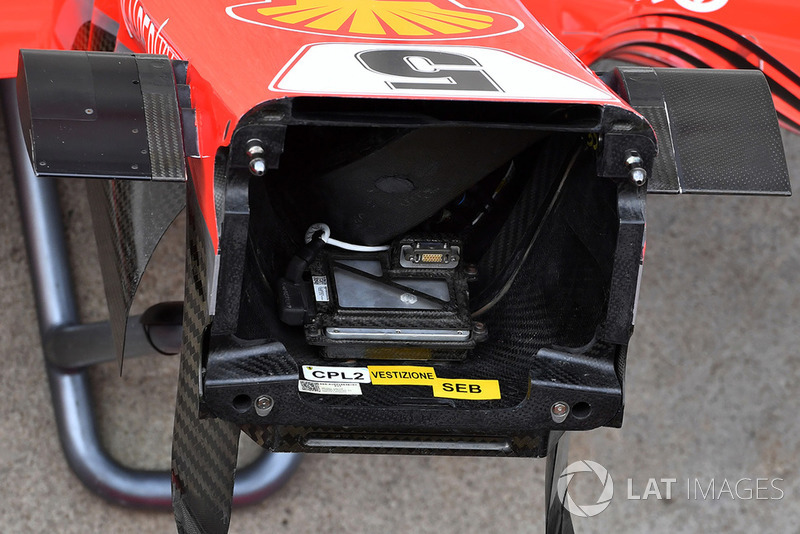Detail hidung Ferrari SF-71H