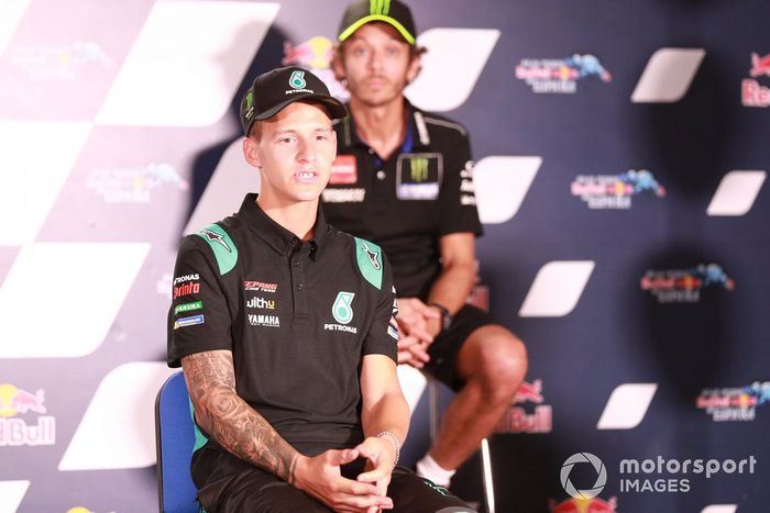 Fabio Quartararo, Petronas Yamaha SRT, en la conferencia de prensa