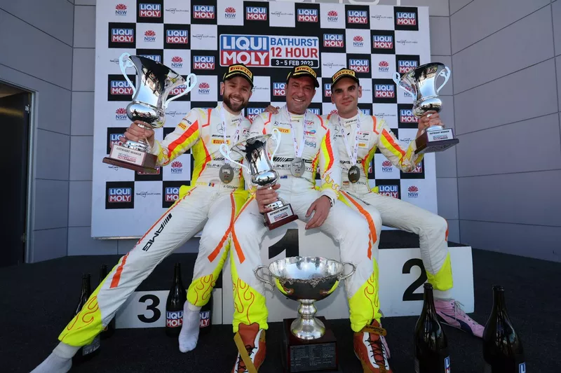 Winners #75 Sun Energy 1 Mercedes-AMG GT3: Kenny Habul, Jules Gounon, Luca Stolz