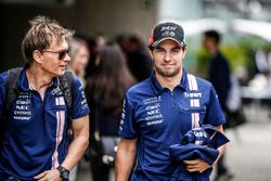 Sergio Pérez, Sahara Force India y su entrenador Xavi Martos