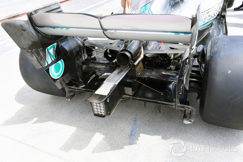 Detail bagian belakang Mercedes-AMG F1 W09