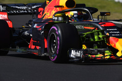 Daniel Ricciardo, Red Bull Racing RB14 with aero paint on front suspension