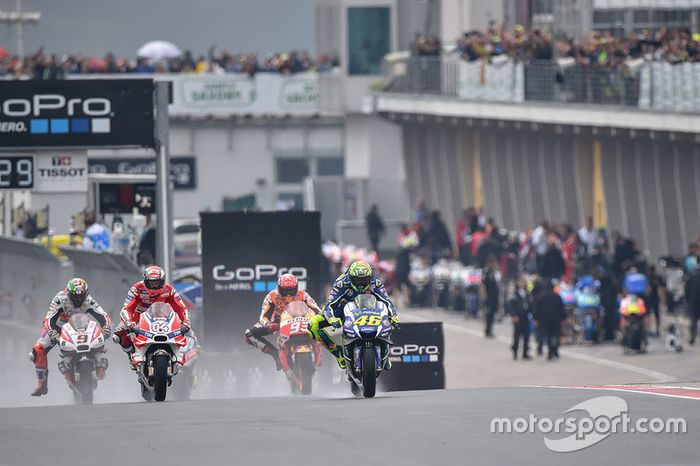 Valentino Rossi, Yamaha Factory Racing y Andrea Dovizioso, Ducati Team