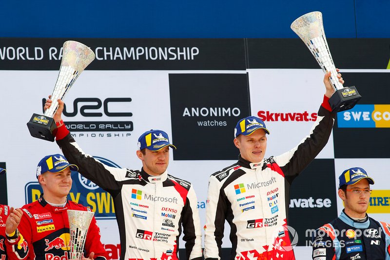 I vincitori Ott Tänak, Martin Järveoja, Toyota Gazoo Racing WRT