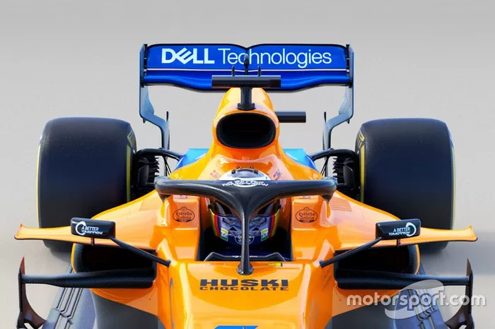Vue détaillée de la McLaren MCL34