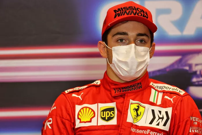 Ganador de la pole Charles Leclerc, Ferrari