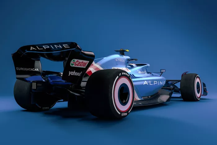 Boceto del Alpine para la F1 2022