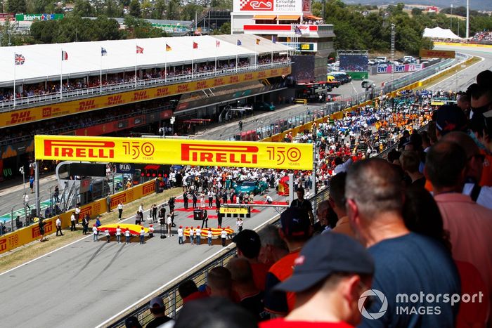 La parrilla previa a la carrera 