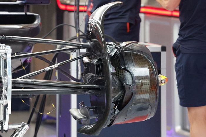 Detalle del tambor de freno del Red Bull Racing RB19