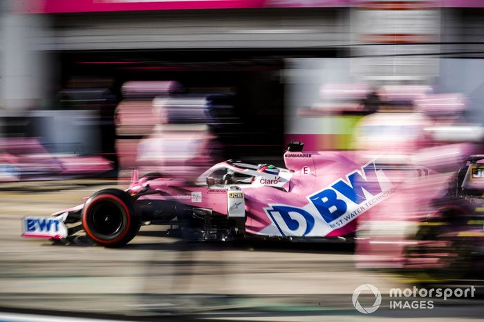 Sergio Pérez, Racing Point RP20, sale de pits