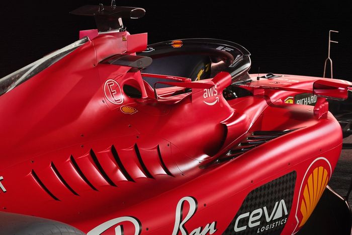 Ferrari SF-23. Detalle lateral