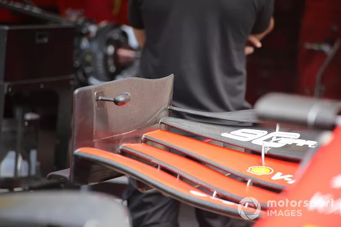 Detalle del alerón delantero del Ferrari SF90