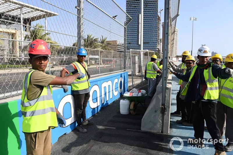Jeddah Street Circuit last corner detail