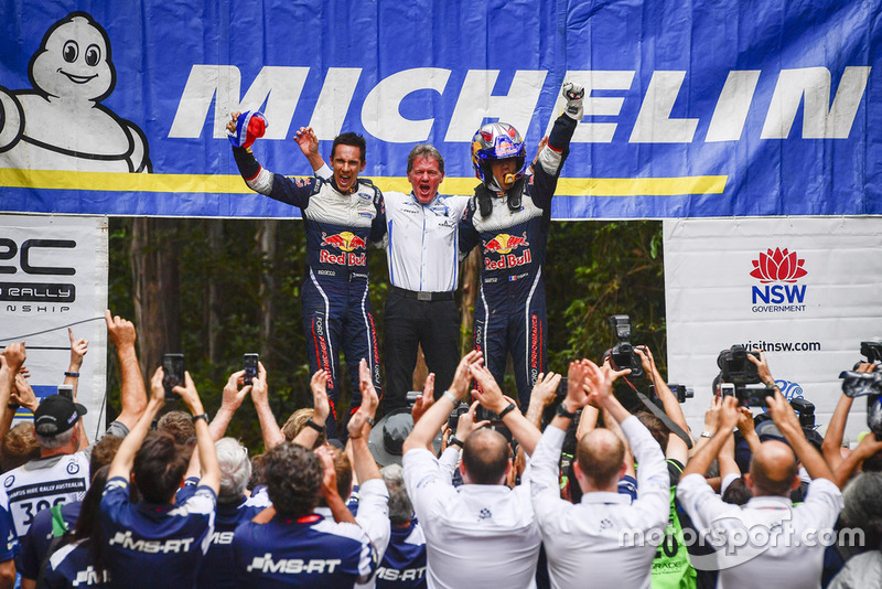 2018 WRC champions Sébastien Ogier, Julien Ingrassia, Ford Fiesta WRC, M-Sport Ford, Malcolm Wilson