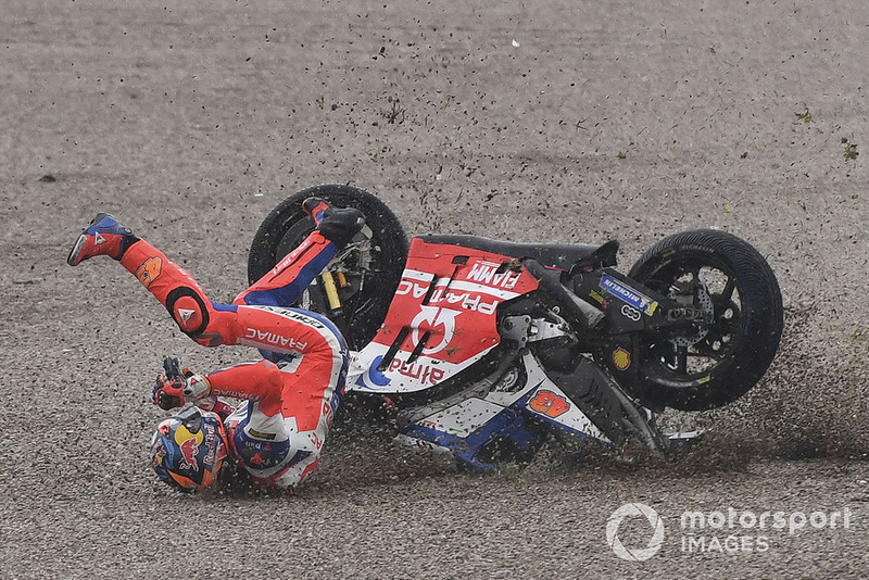 Jack Miller, Pramac Racing, caída