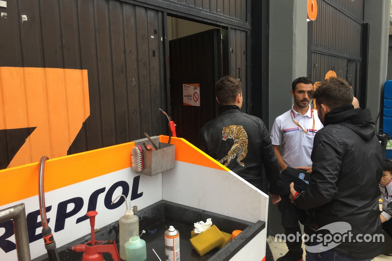 Перший візит Хорхе Лоренсо до боксів Honda