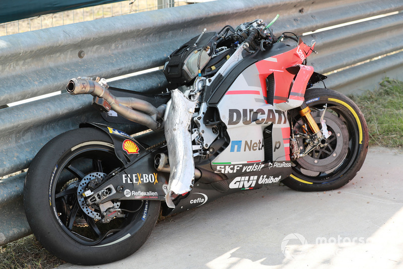 Мотоцикл Хорхе Лоренсо, Ducati Team, після аварії