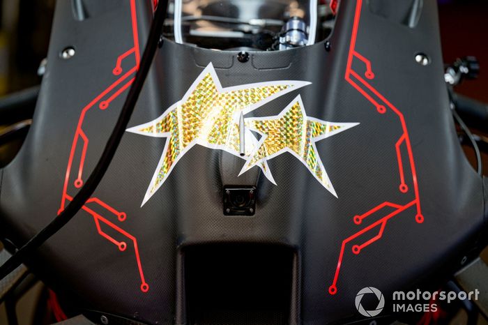 Jorge Martín, detalle de la moto Aprilia Racing