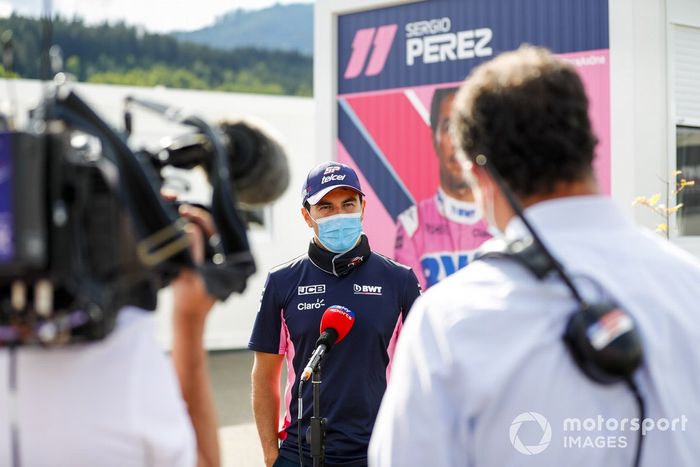 Sergio Pérez, Racing Point con los medios