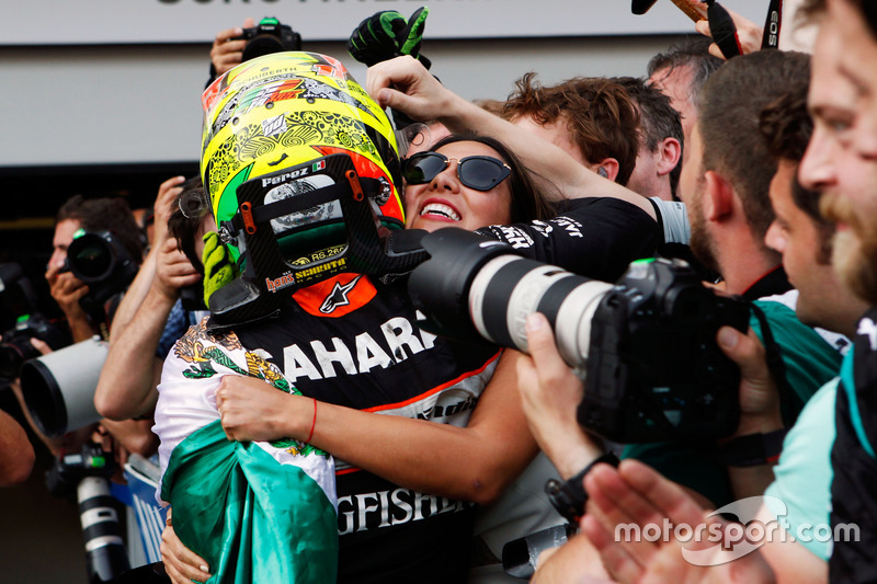 Sergio Pérez, Sahara Force India F1 celebra