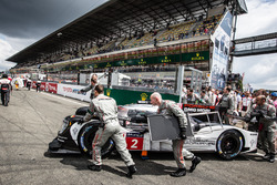 #2 Porsche Team Porsche 919 Hybrid rolled to starting grid