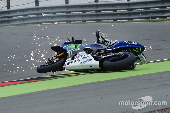 Jorge Lorenzo, Yamaha Factory Racing accidente