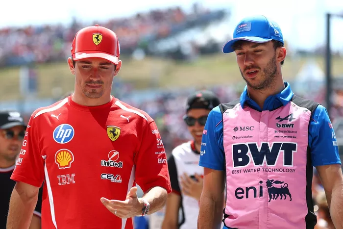Charles Leclerc, Ferrari, Pierre Gasly, Alpine