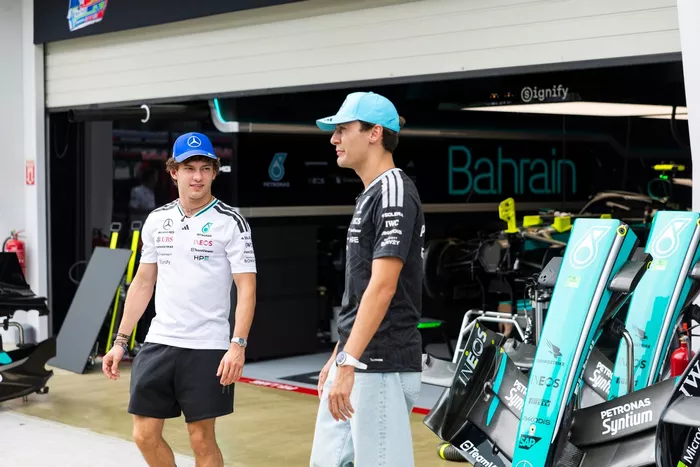 George Russell, Mercedes; Andrea Kimi Antonelli, Mercedes