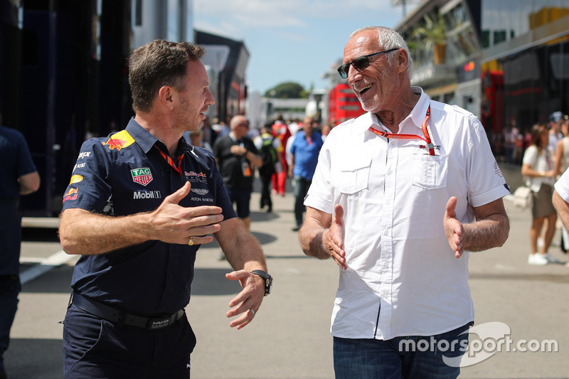 Christian Horner, Red Bull Racing Team Principal and Dietrich Mateschitz, CEO and Founder of Red Bul