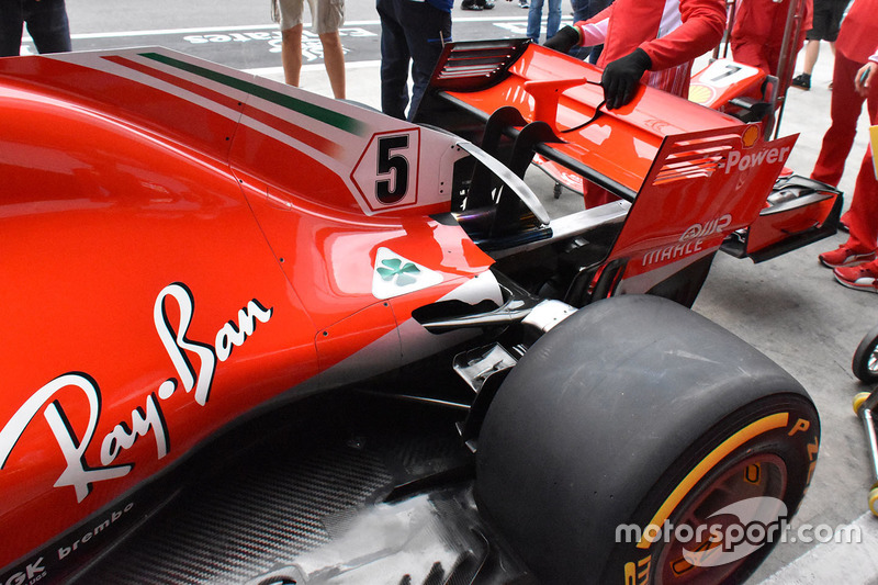 Ferrari SF71H rear wing detail