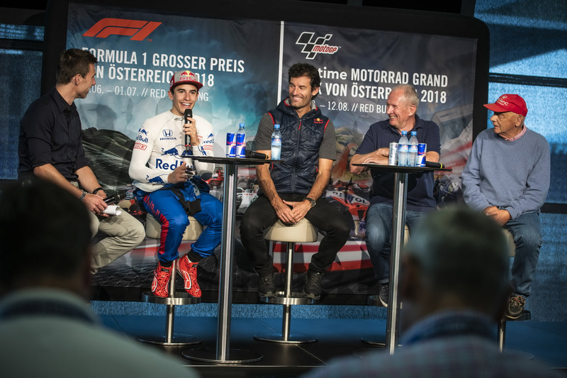 Marc Marquez, Mark Webber, Dr. Helmut Marko ve Niki Lauda