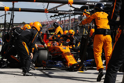 Stoffel Vandoorne, McLaren MCL33, ai box