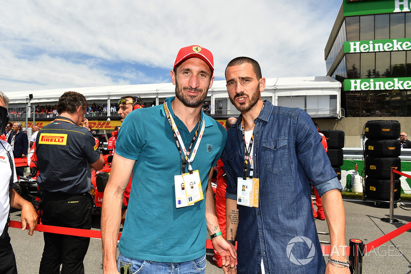 Giorgio Chiellini, Footballer and  Leonardo Bonucci, Footballer on the grid